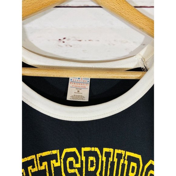 MLB Pittsburgh Pirates Womens Sleep Shirt Sz Medium Top Baseball Style Black - Picture 3 of 7